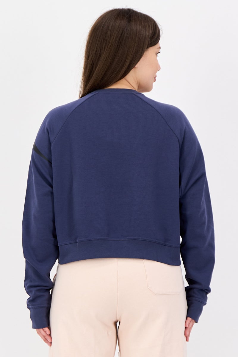 Nike Women Dri-Fit Long Sleeve Training Sweatshirt, Grey - Image 4